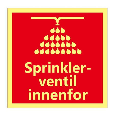1904 Skilt Sprinklerventil Innenfor
