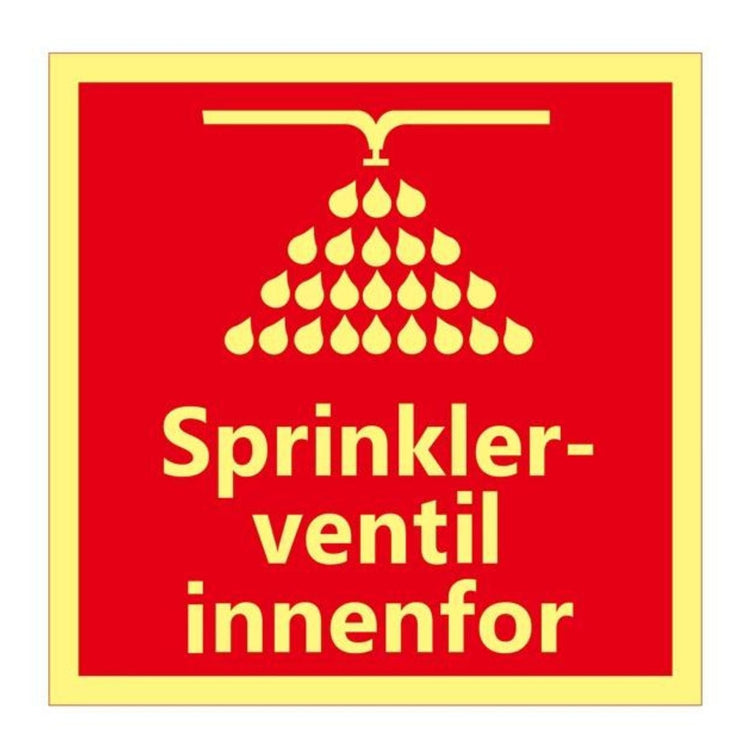 1904 Skilt Sprinklerventil Innenfor