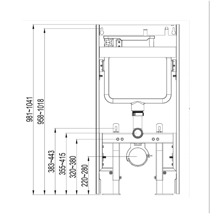 1904 Toalettsisterne for vegghengt toalett