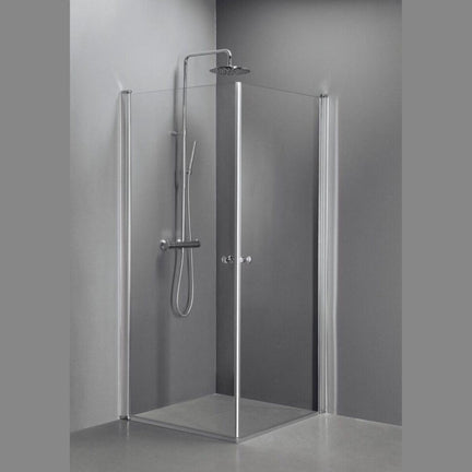 1904 Tyin Rett Dusjhørne Hev/Senk Krom / 80x80cm / Klart glass 1904 Dusjhjørne HEI-6315024