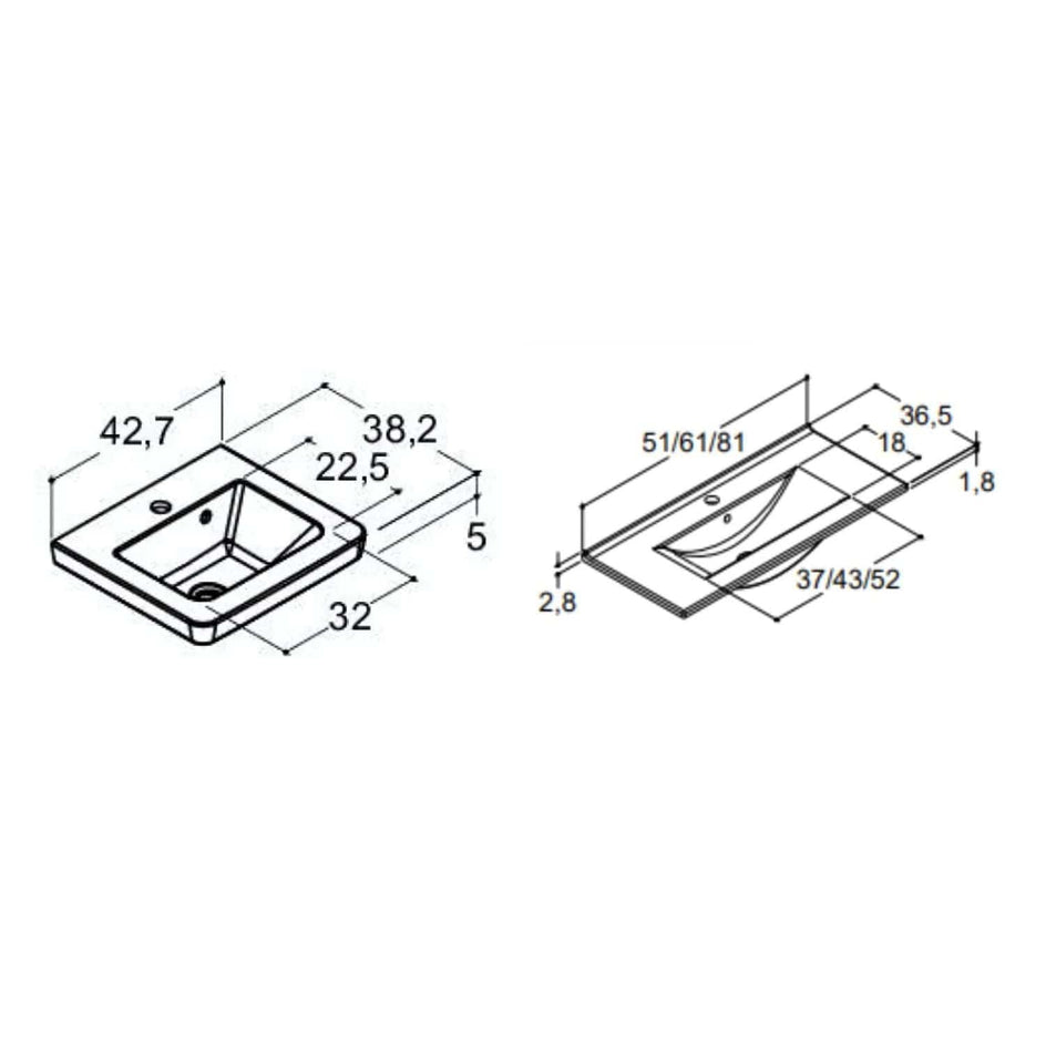 1904 Voss 3-i-1 Mini Møbelpakke 1904 Møbelpakke bad