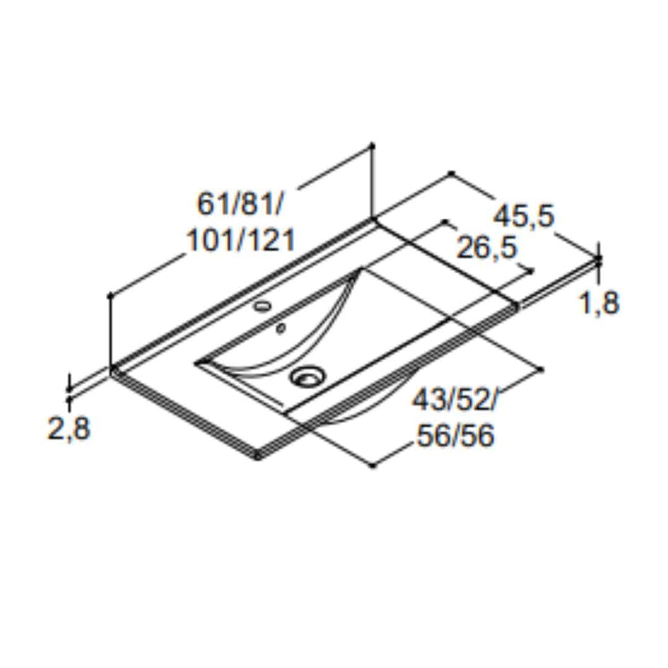 1904 Voss 3-i-1 Møbelpakke 1904 Møbelpakke bad
