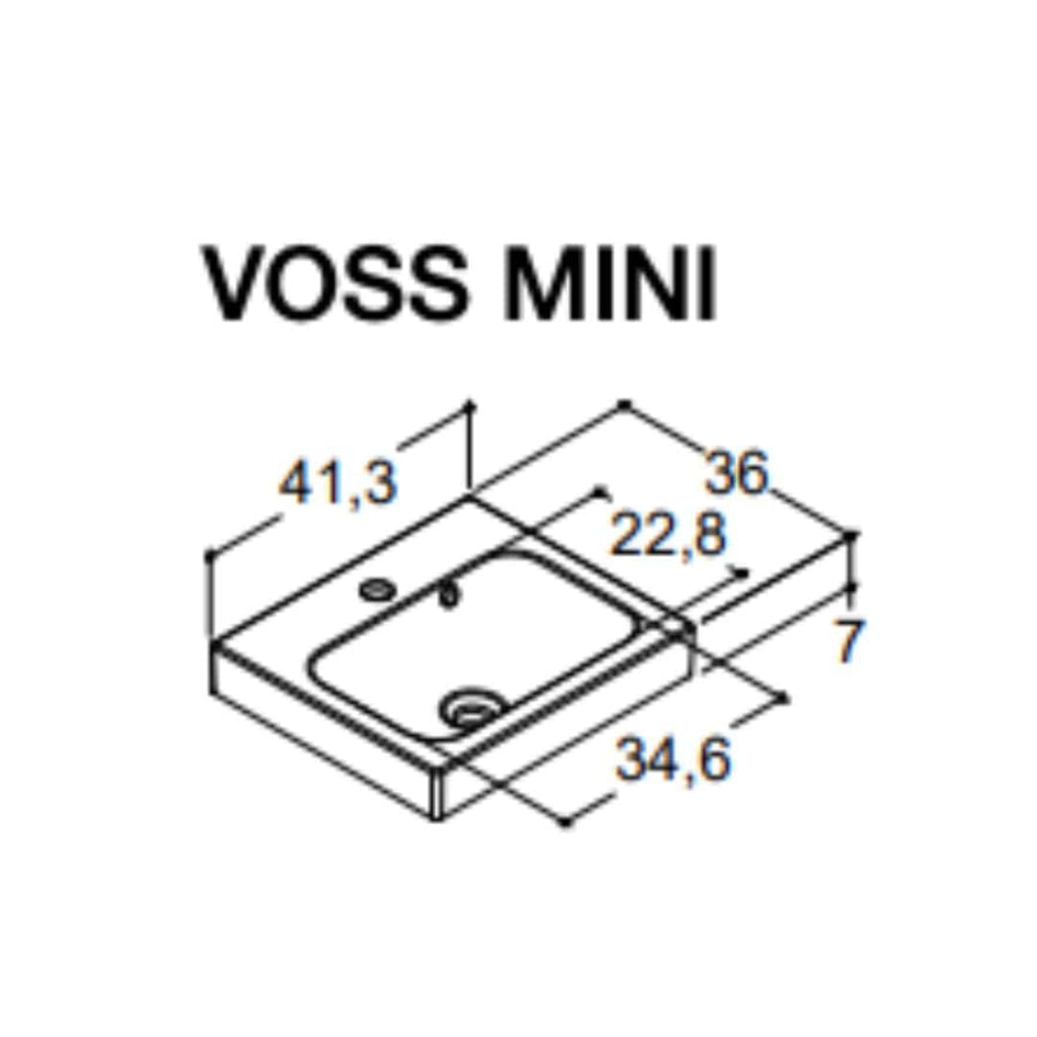 1904 Voss Mini Servant H7cm Hvit / 41cm Dansani Møbelservant GRO-6132389
