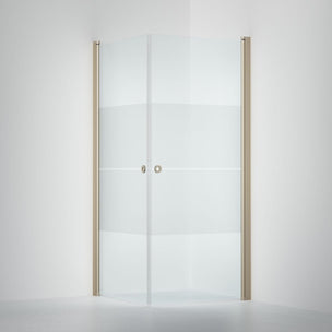 INR Dusjhjørne LINC ANGEL Frostet / Stripe Glass