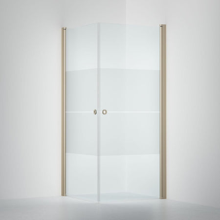 INR Dusjhjørne LINC ANGEL Frostet / Stripe Glass