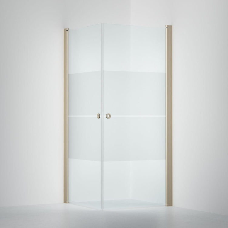 INR Dusjhjørne LINC ANGEL Frostet / Stripe Glass