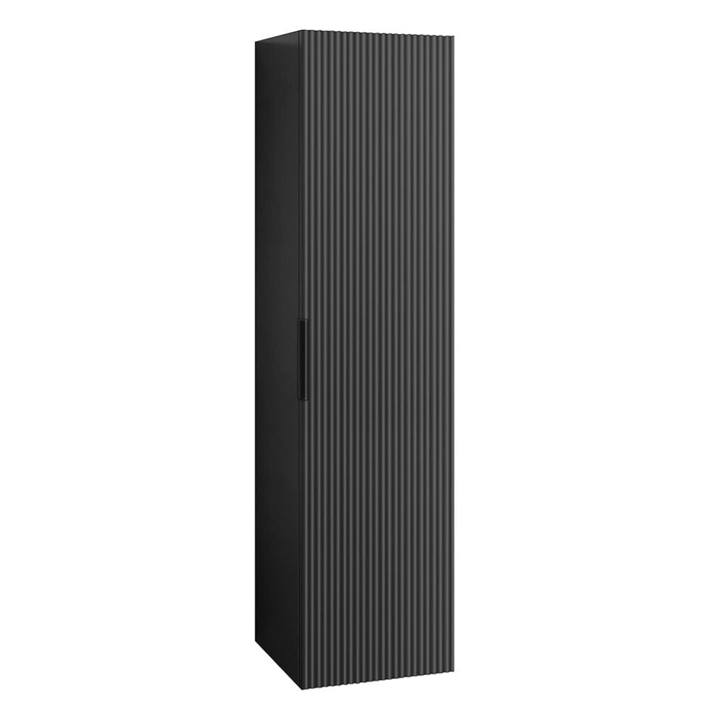 A-Collection Fovere Ribb Høyskap Svart matt A-collection Høyskap bad GRO-7043385