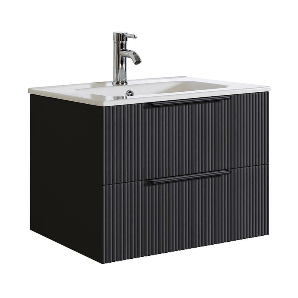 A-Collection Fovere Ribb Servantskap Svart matt / 60cm A-collection Servantskap GRO-7043382