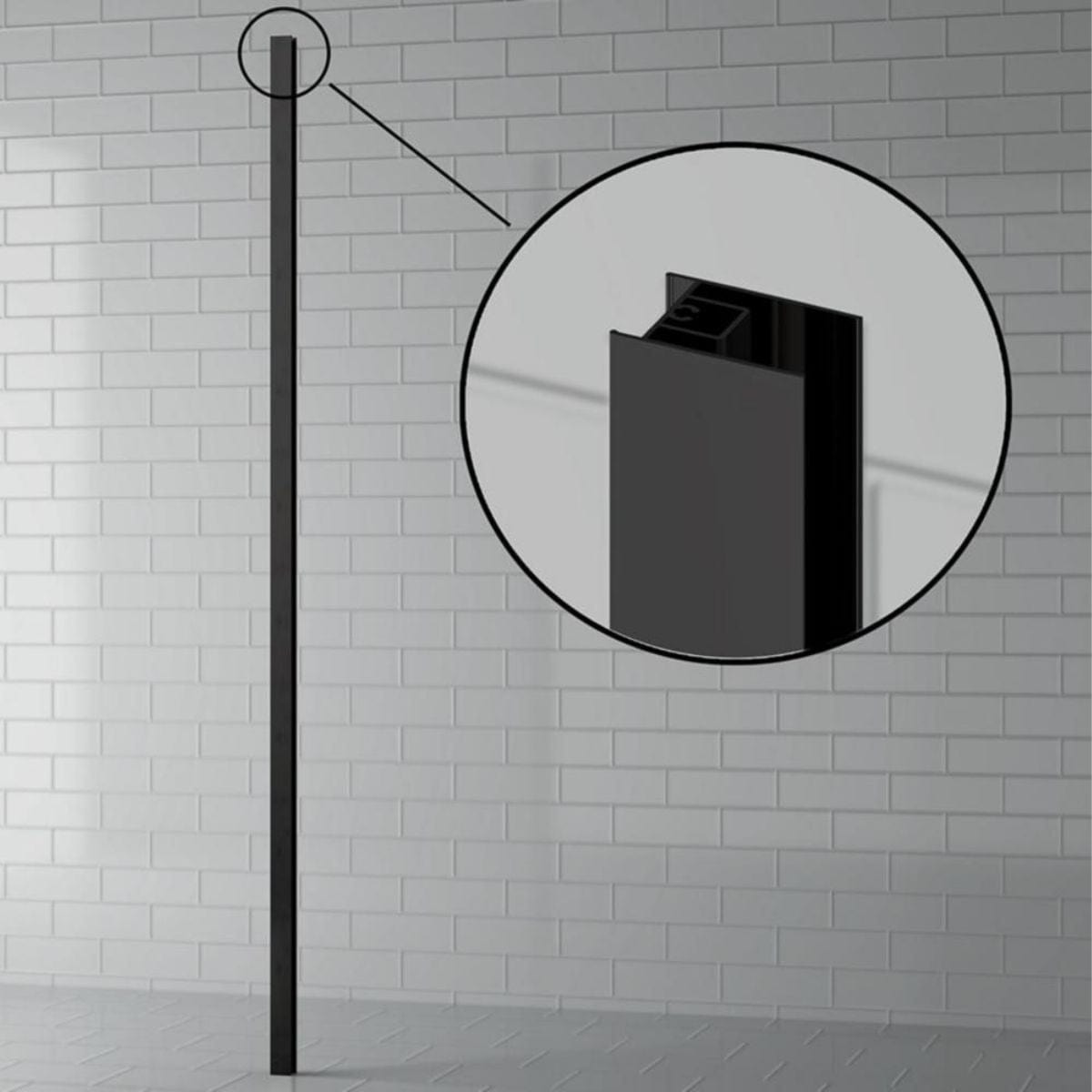 A-collection Mellomprofil for Imber II Svart A-collection Dusjtilbehør AHL-6314048