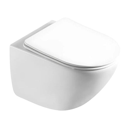 A-collection Omea Rimless Vegghengt Toalett - inkl. sete Hvit A-collection Vegghengt toalett GRO-6191692