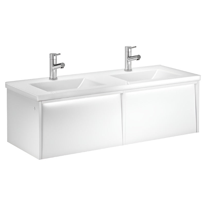 A-collection Vivere Servantskap med Led-belysning Hvit / 120cm A-collection Vivere Servantskap med Led-belysning Hvit / 120cm