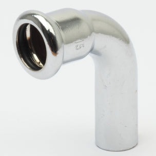 Altech CU Bend Pressfitting - forkrommet med 1 muffe