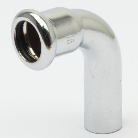 Altech CU Bend Pressfitting - forkrommet med 1 muffe