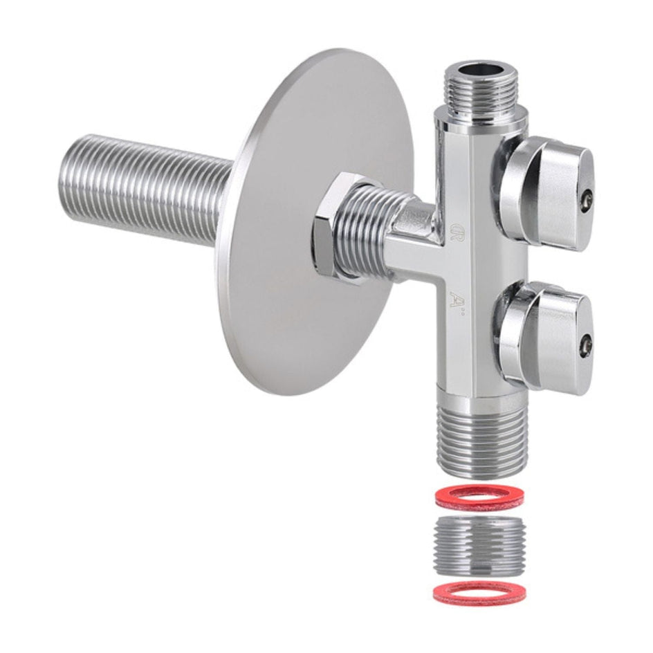 Altech dobbel vinkelkran vaskemaskin 3/8" x 1/2" Altech Vaskemaskinkran DAL-1364856