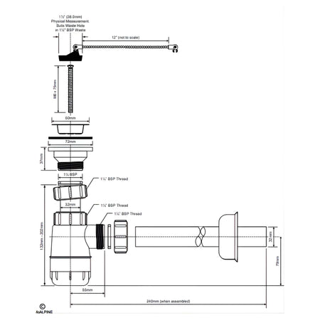 Altech Flaskevannlås Kombi