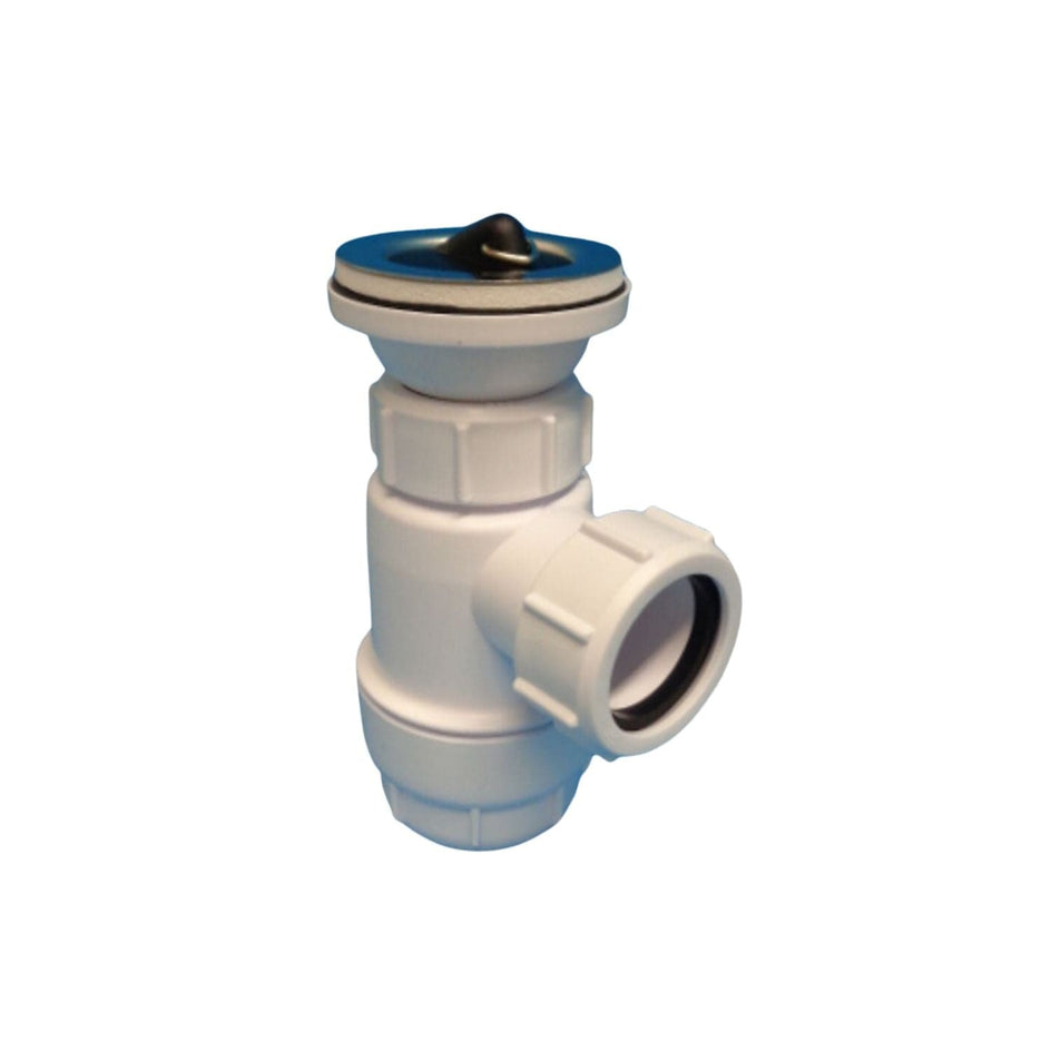 Altech flaskevannlås med plugg lavtbyggende Hvit Altech Vannlås DAL-4520323