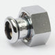 Altech Kupling forkrommet 12-15mm x 1/2-3/4" med løpemutter 12mmx1/2" Altech Rørdeler tappevann DAL-5056461