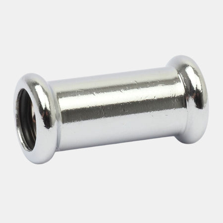 Altech CU Muffe Pressfitting lang - forkrommet