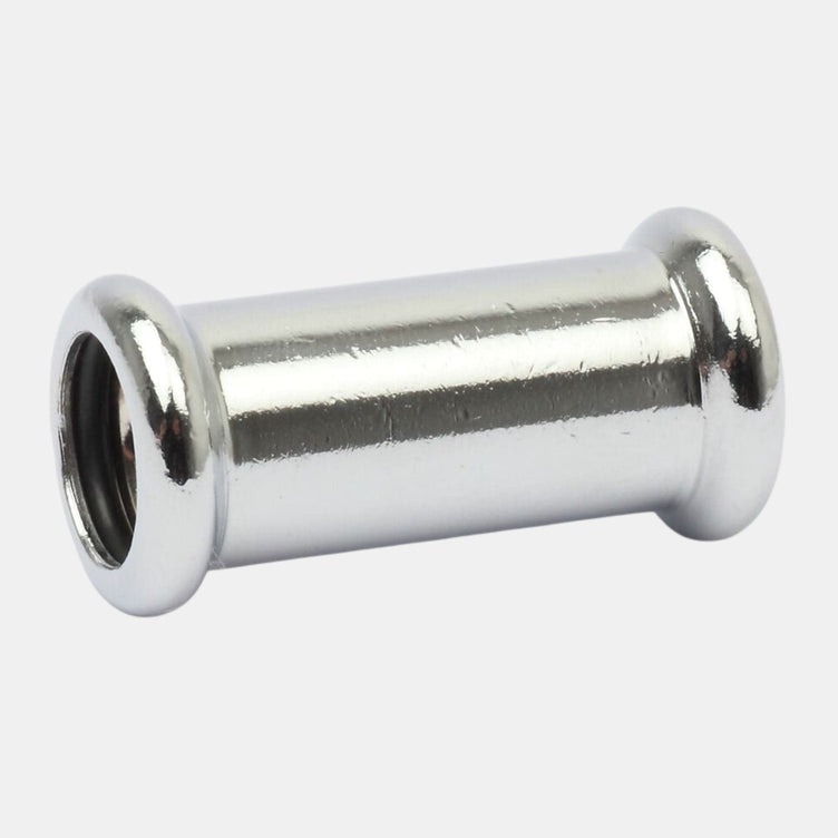 Altech CU Muffe Pressfitting lang - forkrommet