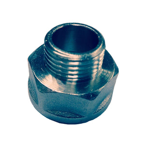 Altech Overgang forkrommet 1/2"-3/4" innv, 3/4-1/2" utv