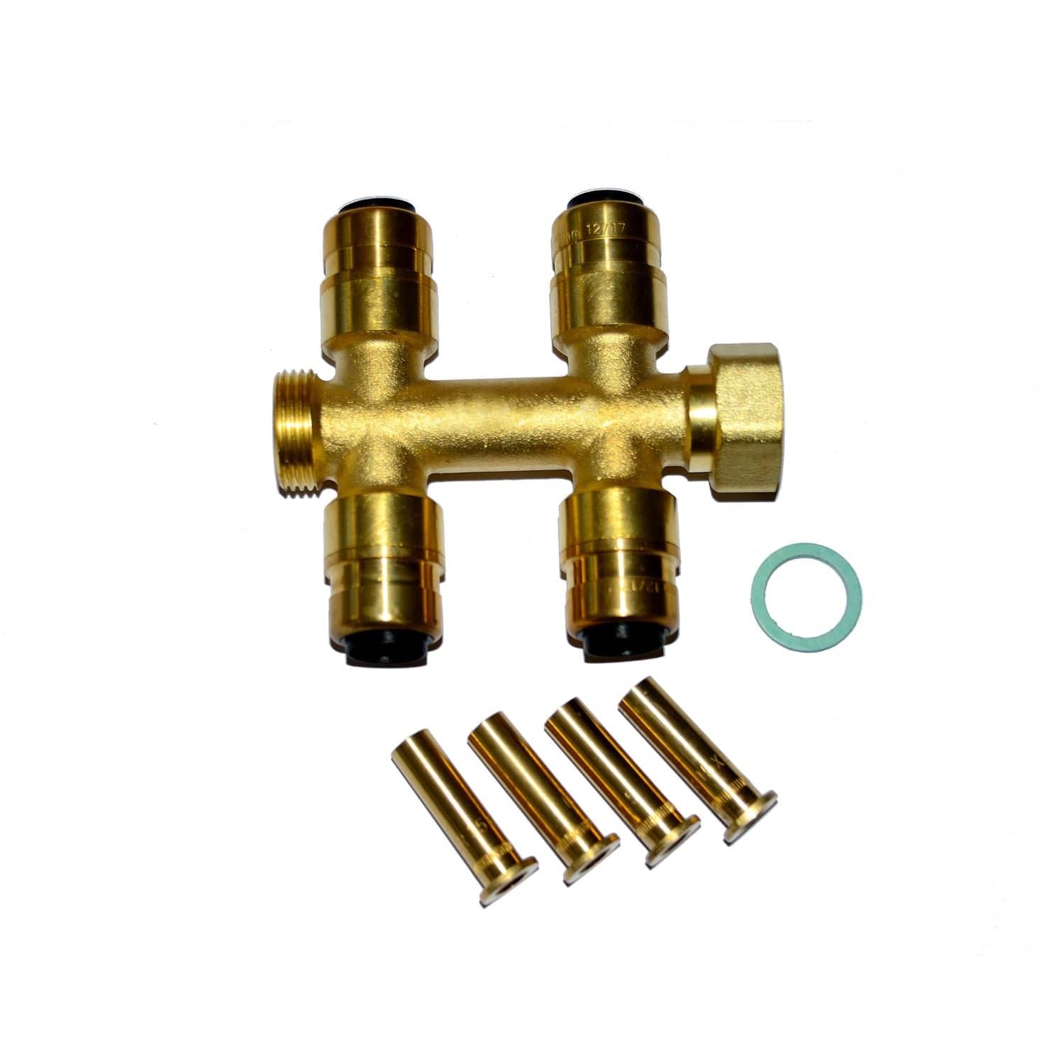 Altech Push Fordeler 2+2 15x2.5mm Altech Fordeler tappevann DAL-5114924