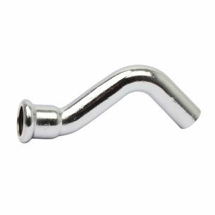 Altech CU S-bend Pressfitting - forkrommet med 1 muffe