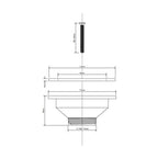 Altech trakt for utslagsvask 11/2"XØ115mm