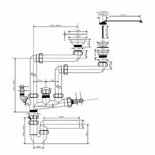 Altech Vannlås 114/72mm for dobbel kum U/K