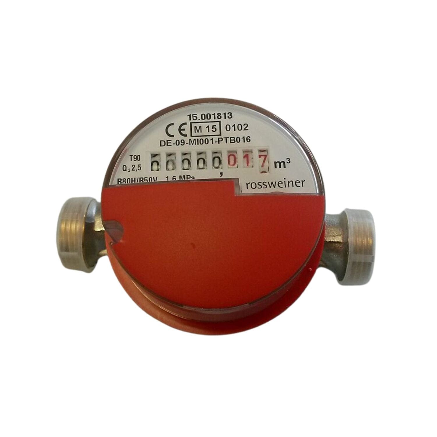 Altech Vannmåler 2,5-4,0 m3 1/2"-3/4" for varmtvann 1/2" Altech Tilbehør ventiler DAL-4020228