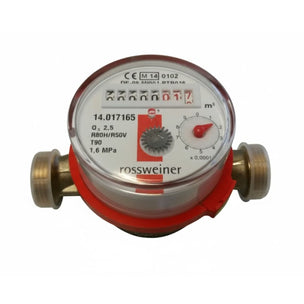 Altech Vannmåler for varmtvann 2,5 m³, 1/2"