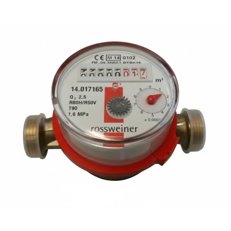 Altech Vannmåler for varmtvann 2,5 m³, 1/2"