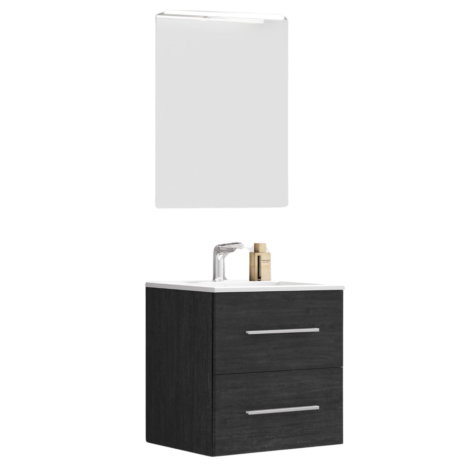 Alterna Malin Møbelpakke 3-i-1 Mørk eik / 56cm Alterna Møbelpakke bad GRO-7012663