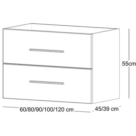 Alterna Malin Smal Underskap B60-100xD38,5xH55cm