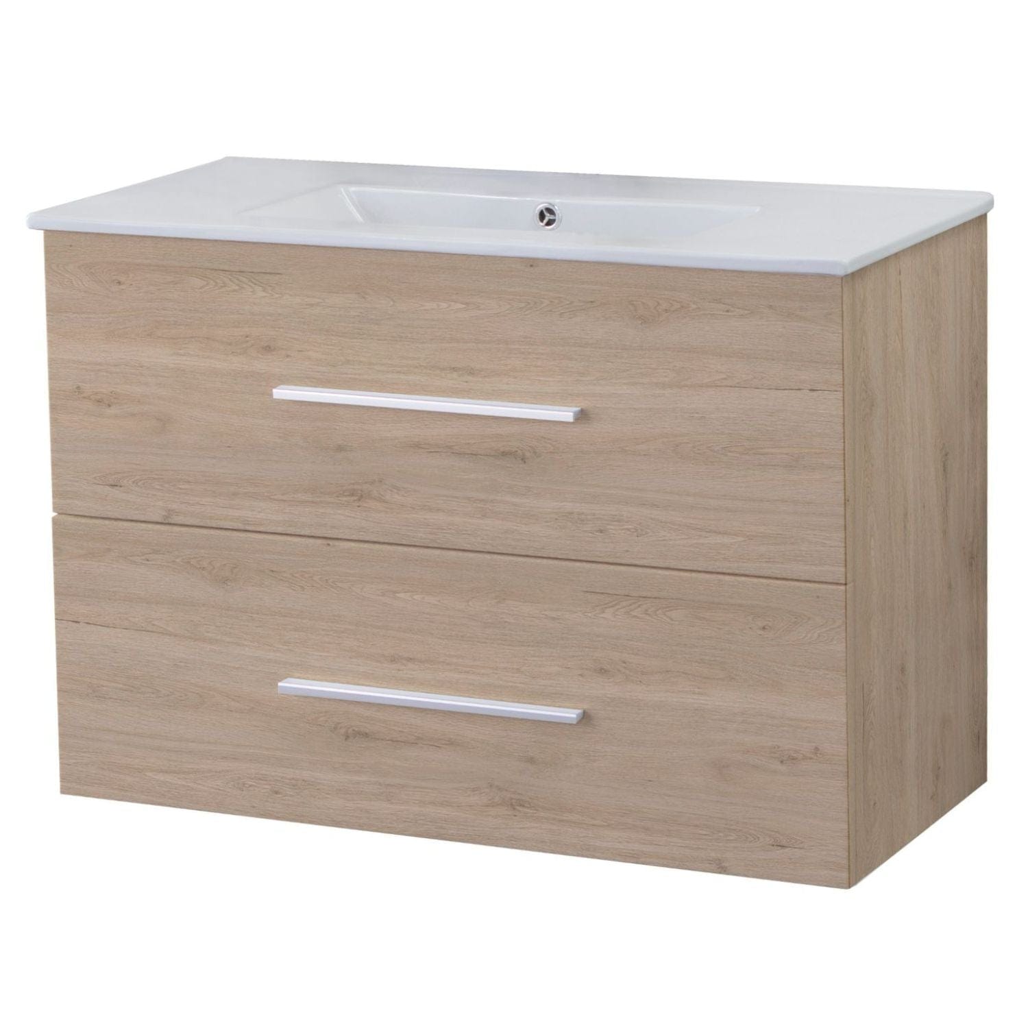 Alterna Malin Underskap m/2skuffer B60-120xD45xH55cm Eik / 80cm Alterna Servantskap GRO-7011154