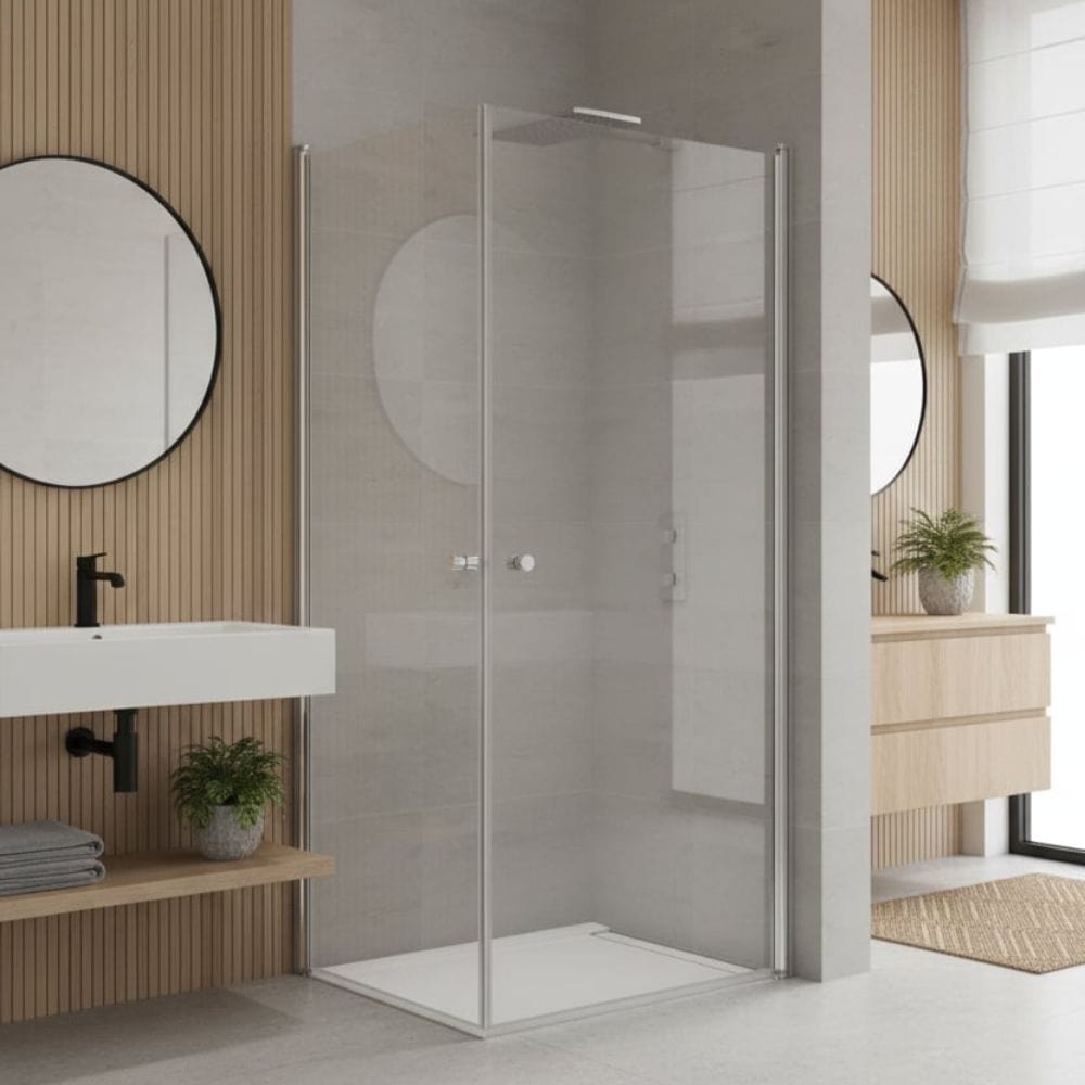 Alterna Pro Dusjhjørne Rett Krom / 90cm / Klart glass Alterna Dusjhjørne DAL-6310769