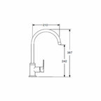 Alterna Pro kjøkkenarmatur med C‑tut