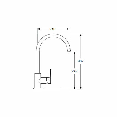 Alterna Pro kjøkkenarmatur med C‑tut