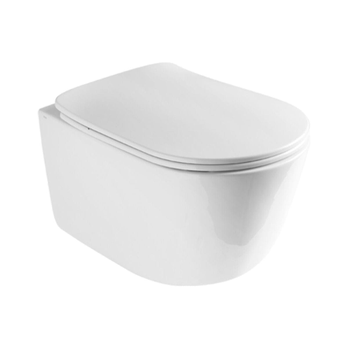 Alterna U Flush Vegghengt Skål i Porselen Hvit Vegghengt toalett