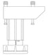 Alterna Vaskerom: Bein sort plast 4-pk, høydejusterbare Alterna Tilbehør vaskeromsinnredning GRO-7035384