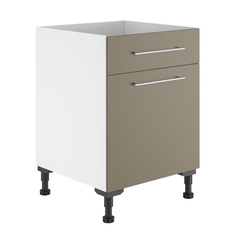 Alterna vaskerom: Benkeskap 40cm m/1 dør og 1 skuff Sand matt / 60cm Alterna Benkeskap vaskerom GRO-7011826