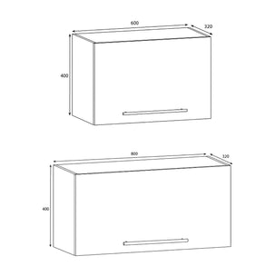 Alterna vaskerom: Overskap liggende L60-80cm