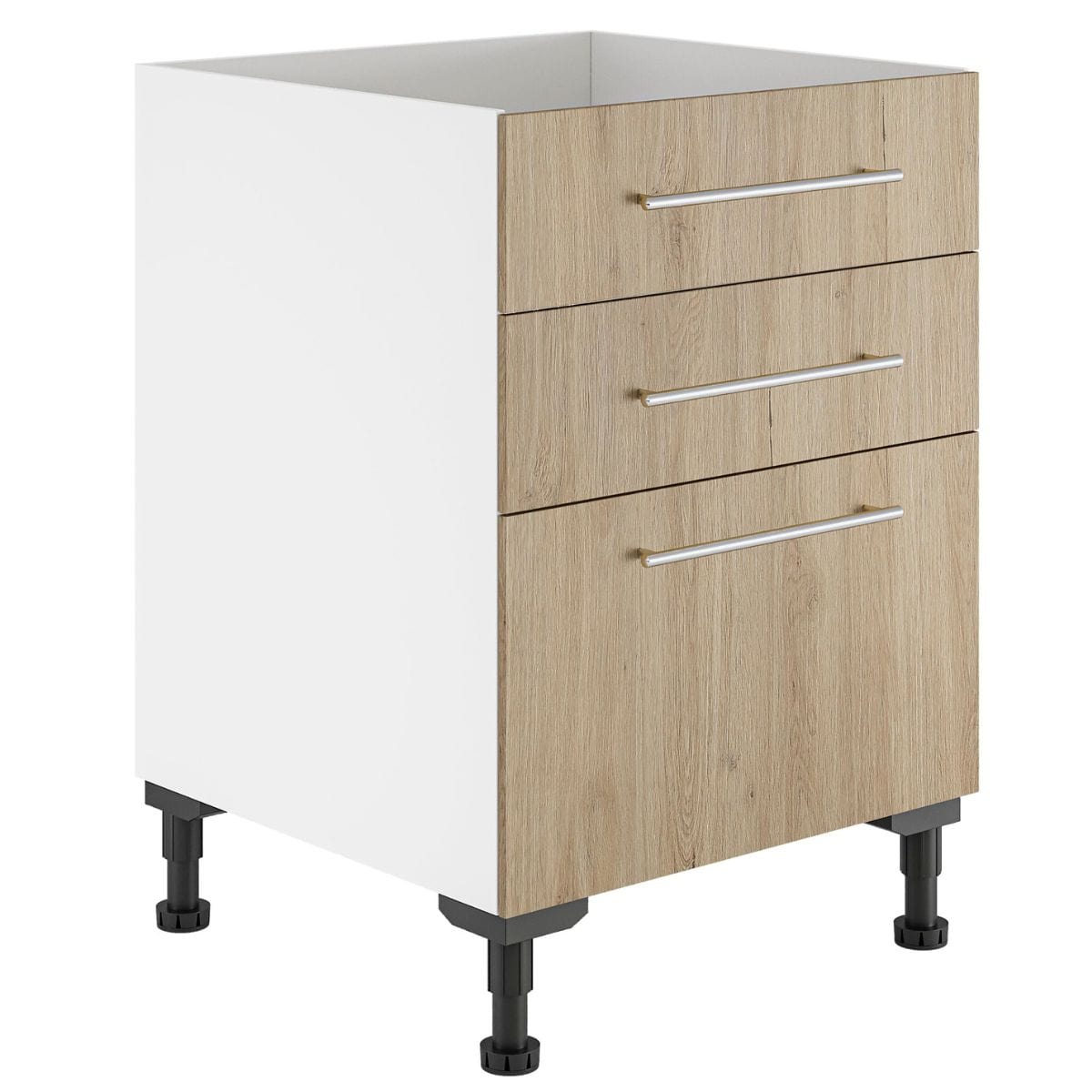 Alterna vaskerom: Skuffeseksjon 40-60cm m/3 skuffer Alterna Benkeskap vaskerom