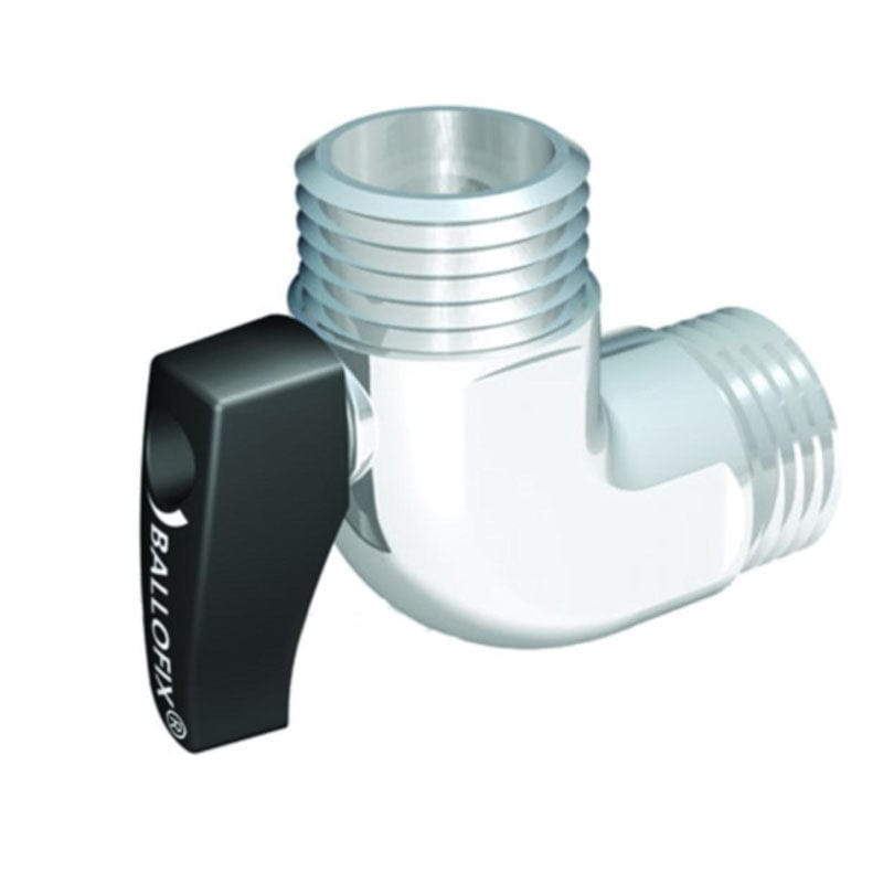 Ballofix Kuleventil Vinkel Nippel med Grep Broen Kuleventil GRO-5607461