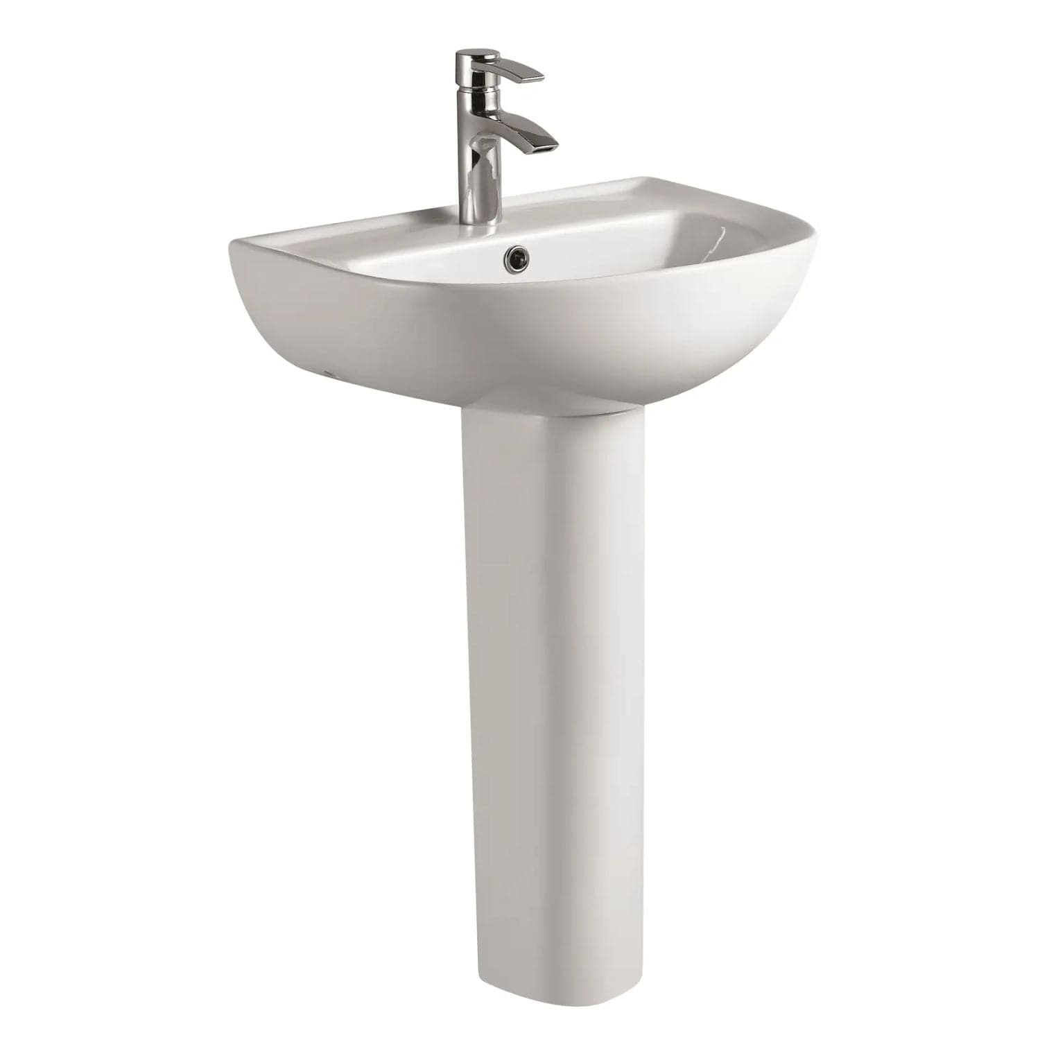Bathco Florida Servant med Pidestal Hvit Bathco Baderomsservant KO-7506