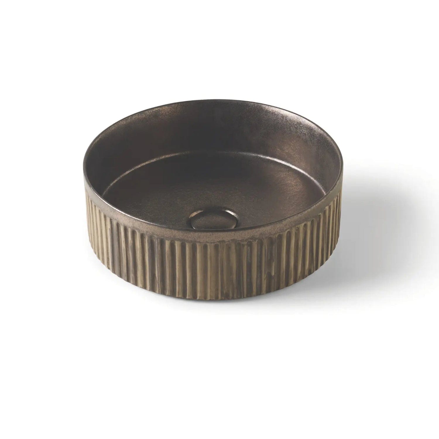 Bathco Wadi Rund Porselensservant Rustik Svart rustik Bathco Bolleservant KO-00464