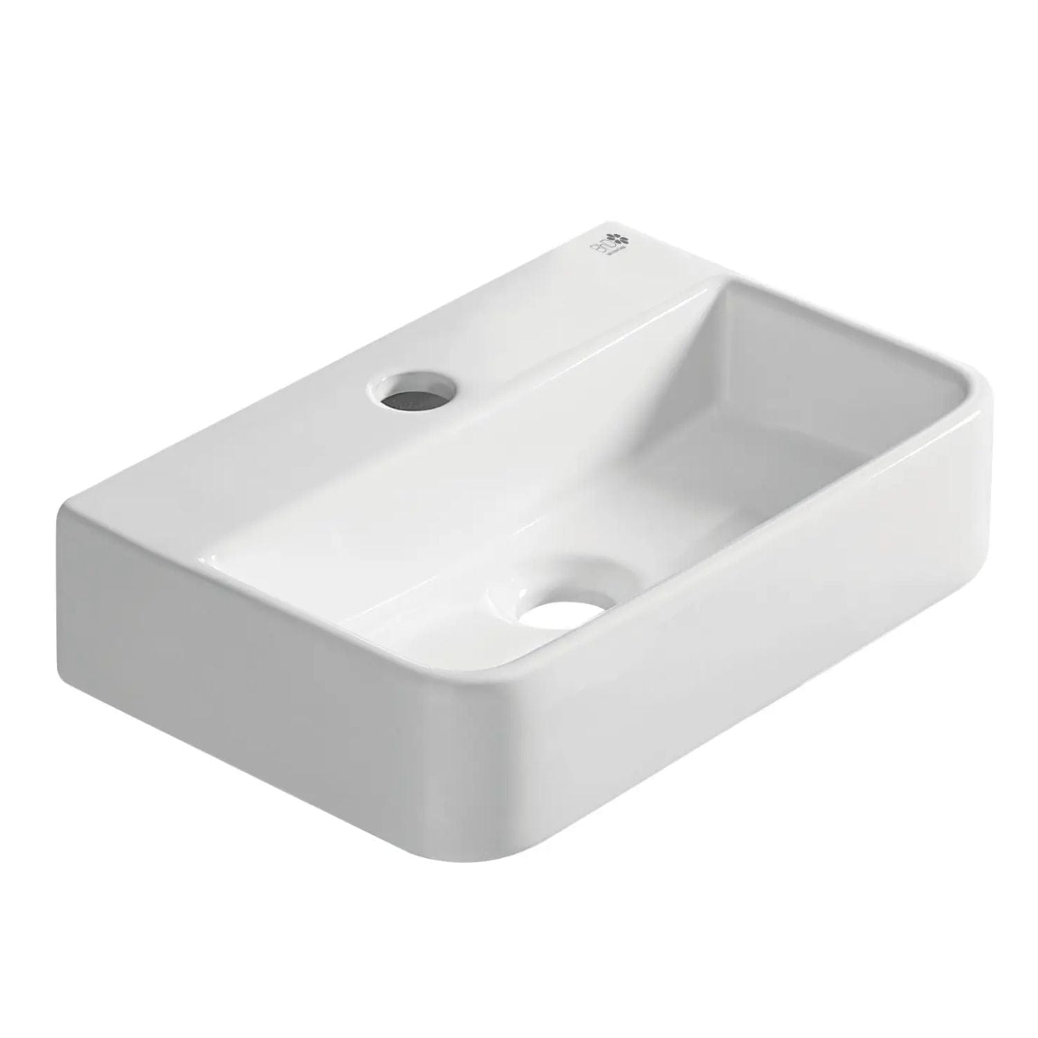 Bathco Zamora Vegghengt Porselensservant Hvit Bathco Baderomsservant KO-7028