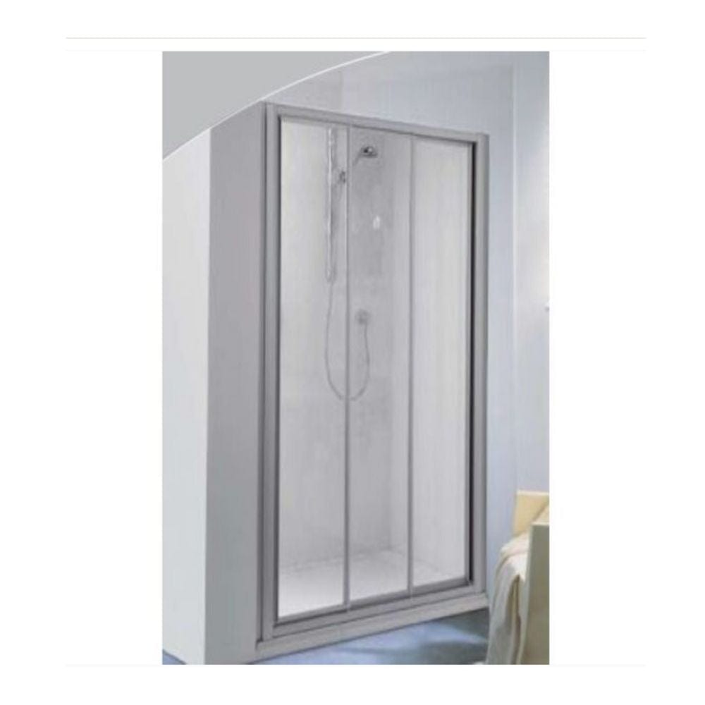 BD Palme Drive Skyvedør Nisje Hvit matt / 140cm / Klart glass Palme Dusjnisje GRO-6307662