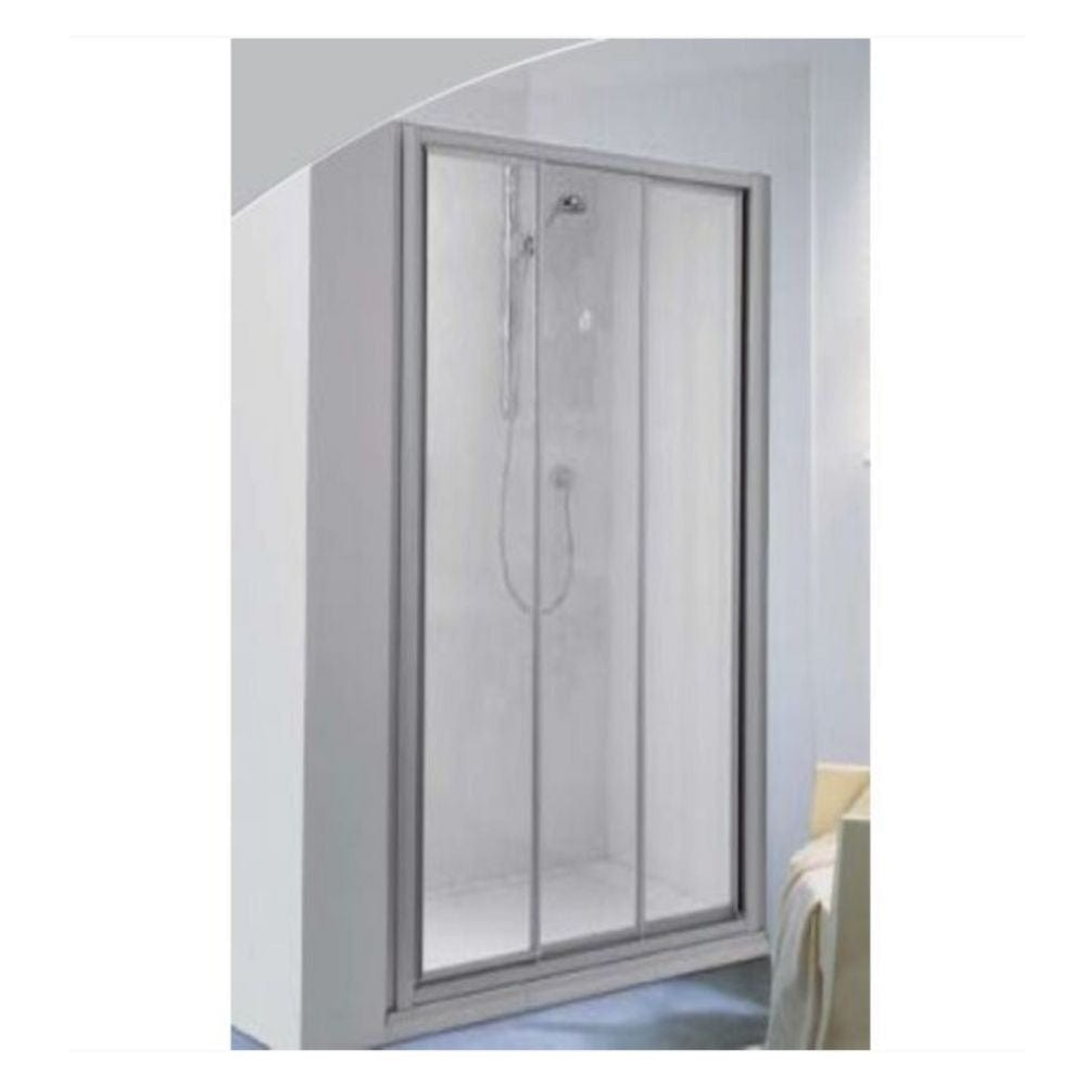 BD Palme Drive Skyvedør Nisje Hvit matt / 170cm / Klart glass Palme Dusjnisje GRO-6307664