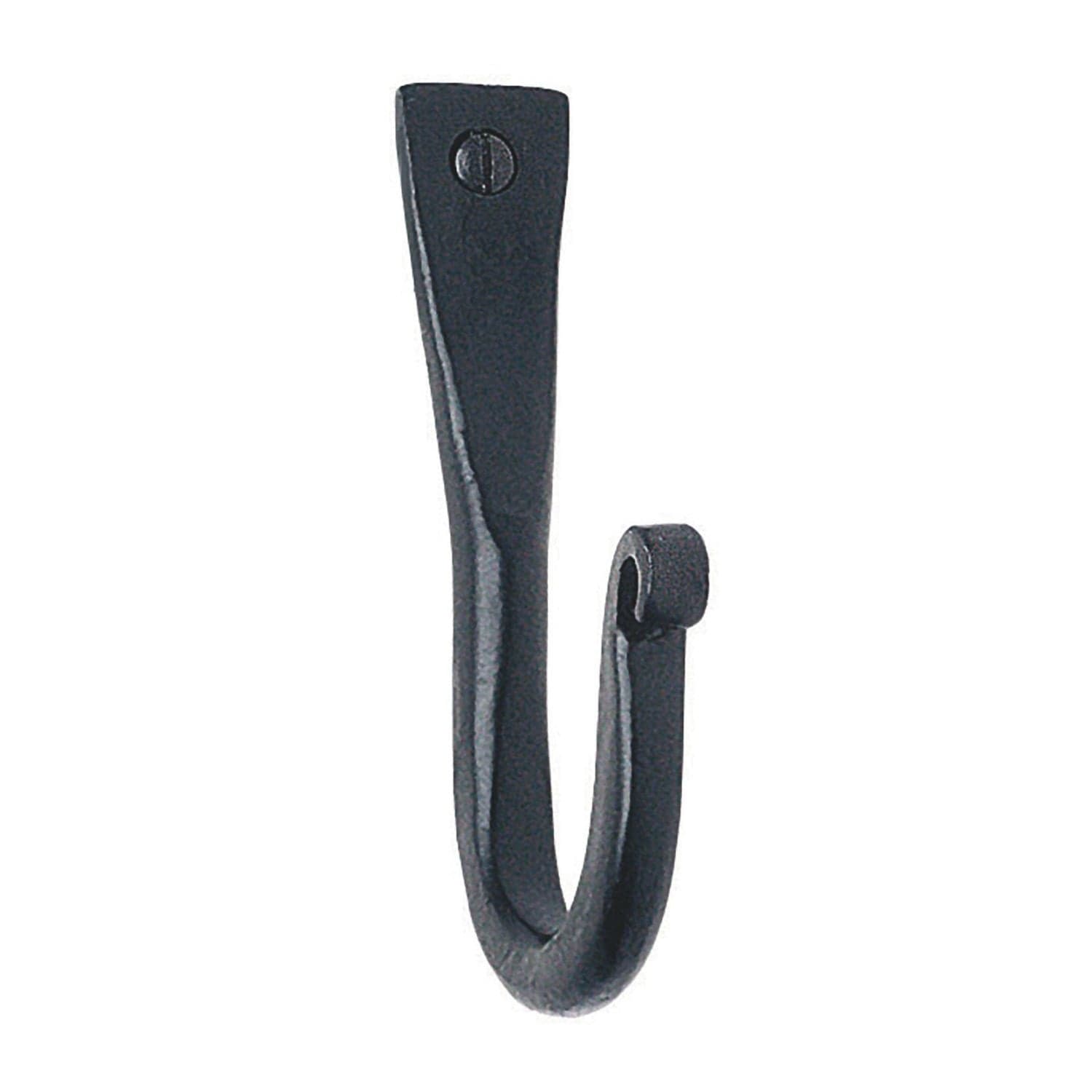 Beslagsboden 056 Enkel Krok - Par Svart Beslagsboden Knagger hus SM-B056