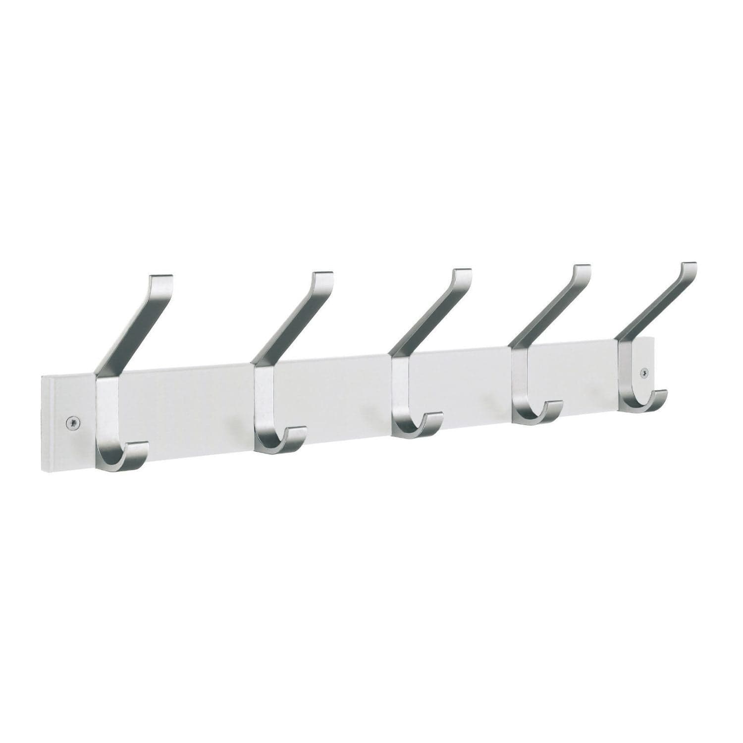 Krokliste 5-krok Hattmodell Hvit/Aluminium Smedbo